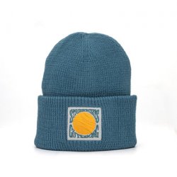 Stigbergets Beanie with embroidered patch - Blue - Stigbergets Bryggeri