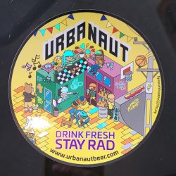 Urbanaut Brewing Co.. Urbanaut Block Party Sticker - Urbanaut Brewing