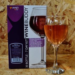WineBuddy - White Zinfandel Wine Kit - 7 Day - 30 Bottles - Brewbitz Homebrew Shop