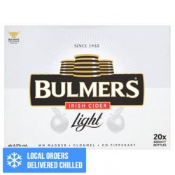 Bulmers Light Irish Cider 20 x 300ml Bottles - Carry Out Off Licence
