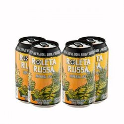 Pack 4 s Roleta Russa Imperial IPA Lata 350ml - CervejaBox