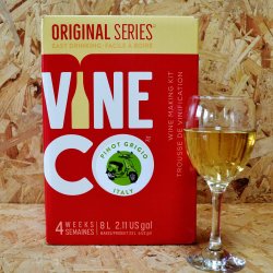 Vine Co Original Series - Pinot Grigio Italy - 30 Bottle White Wine Kit - Brewbitz Homebrew Shop