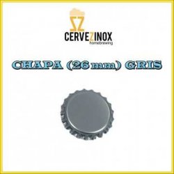 Chapa (26 mm) Gris - Cervezinox