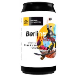 Brower Stu Mostow - Berliner Weisse Cherry, Blackcurrant & Raspberry 3.1% ABV 440ml Can - Martins Off Licence