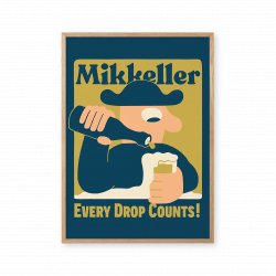 Mikkeller Prints Every Drop Counts - Blue - Mikkeller Prints