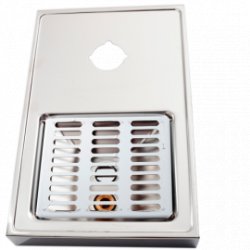 Bandeja con desagüe 40x25cm Ø5CM para uso con soporte - Todocerveza