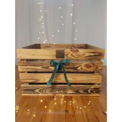 Krásné Vánoce v dřevěné bedýnce 24×0,5l - Pivní lednice