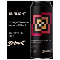 BIRBANT SUNLIGHT Orange Brownie  Imperial Stout - Sklep Impuls