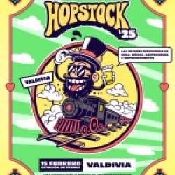 Vaso acceso + 1 Schop de HOPSTOCK Cerveza conmemorativa  Sábado 15 de febrero, Estación de Trenes de Valdivia - Barbudo Growler