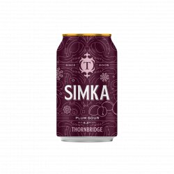 Thornbridge Simka, 4.2% Plum Sour 12 x 330ml cans - Thornbridge Brewery