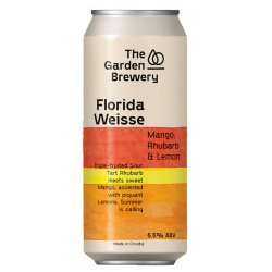 The Garden Floridaweisse Mango Rhubarb Lemon - Beers of Europe