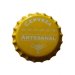 Tapas corona “cerveza artesanal” color amarillo 26 mm. X 100 unidades 