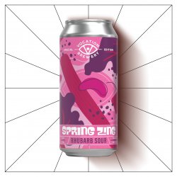 Vocation Spring Zing  5.2% Rhubarb Sour  440ml - Vocation