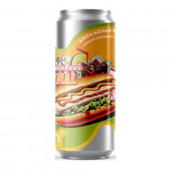 Sureshot x 360 Degrees Brewing (Collab), Greek Nathans Footlong Yogurt Hot Dogs, Pale Ale, 4.0%, 440ml - The Epicurean