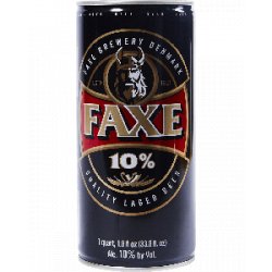 Faxe Bryggeri (Royal Unibrew) Faxe 10% (33.8 oz) - Half Time