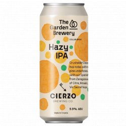 The Garden Brewery  X Cierzo Brewing- Hazy IPA ipa 5.9% ABV 440ml Can - Martins Off Licence