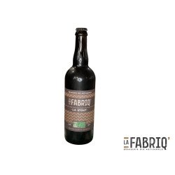 La Fabriq' Stout Bio, bière brune 75cl - Beertastic