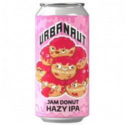 Urbanaut Jam Donut Hazy IPA 440ml - The Beer Cellar