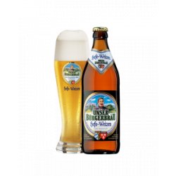 UNSER BÜRGERBRÄU Hefe-Weizen hell - 9 Flaschen - Biershop Bayern