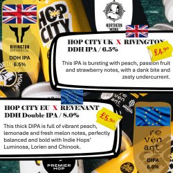Northern Monk Brew Co HOP CITY EU X Revenant  DDH DIPA  8.0% - Premier Hop