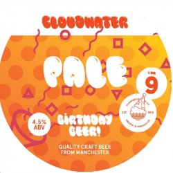 Cloudwater Brew Co. 9th Birthday Pale