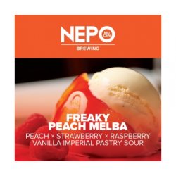 Nepomucen  Freaky Peach Melba  Peach Strawberry Raspberry Vanilla Imperial Pastry Sour - Browarium