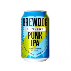 BrewDog - PUNK IPA GLUTEN FREE 330ml plech 5,4% alk. - Beer Butik