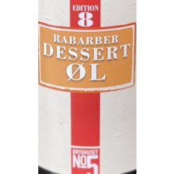 Holbæk Bryghust Rabarber Dessertøl  Untappd 3,61  - Fish & Beer