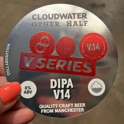 CLOUDWATER BREW CO DIPA V14 (KEGSTAR SANKEY) 8.0% - Beer Paradise