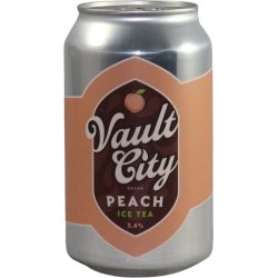 Vault City Brewing Peach Ice Tea Table Sour