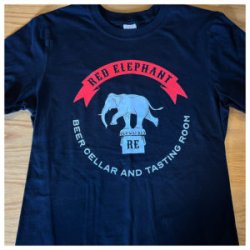 Red Elephant T-Shirt  Large Logo - Red Elephant