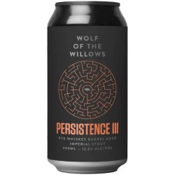 Wolf Of The Willows Persistence III Rye Whisky BA Imperial Stout 440ml - BoozeBud