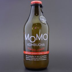 Momo - Ginger-Lemon Kombucha - 0% (330ml) - Ghost Whale