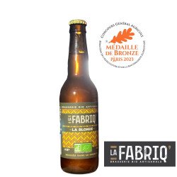 La Fabriq' Blonde Bio, bière blonde 33cl - Beertastic