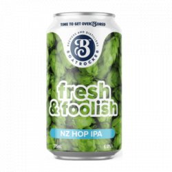Boatrocker Brewers & Distillers Fresh & Foolish NZ Hop IPA
