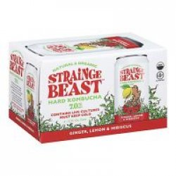 Strainge Beast Ginger Lemon Hard Kombucha 12oz 6pk Cn - Luekens Wine & Spirits