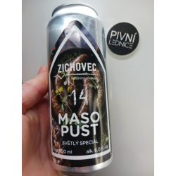 Zichovec Masopust 14°6% 0,5l - Pivní lednice