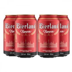 Pack 4 s Bierland Vienna Lager lata 350ml - CervejaBox