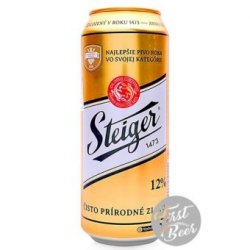 Bia Steiger 1473 Gold 5,0% – Lon 500ml – Thùng 24 Lon - First Beer – Bia Nhập Khẩu Giá Sỉ