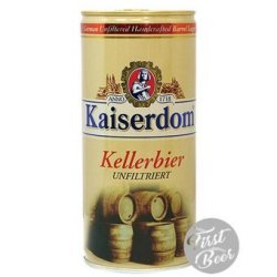 Bia Kaiserdom Kellerbier 4.7% – Lon 1 Lit – Thùng 12 Lon - First Beer – Bia Nhập Khẩu Giá Sỉ