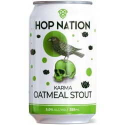 Hop Nation Karma Oatmeal Stout 355ml - BoozeBud