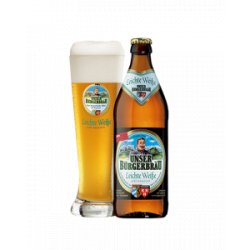 UNSER BÜRGERBRÄU Leichte Weisse - 9 Flaschen - Biershop Bayern