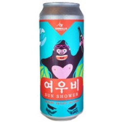 Gorilla Sun Shower Yeo-woo-bi Sour IPA 500mL ABV 6.2%  Korean Craft Beer - Hopshop