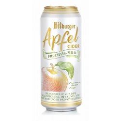 Bitburger Apfel Cider - Bier Deluxe