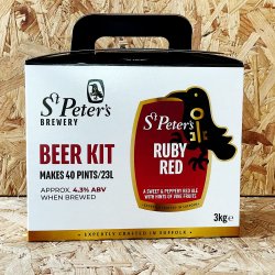 St Peters - Ruby Red Ale - 40 Pint Beer Kit - Brewbitz Homebrew Shop