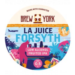 Brew York - LA Juice Forsyth (alcoholvrij 0,5%) - 30L keg - Hopping Borders