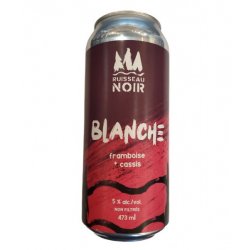 Ruisseau Noir - Blanche Framboise Cassis - 473ml - La Bière à Boire