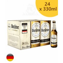 Funda de Cerveza Warsteiner botella 330ml Alemana x24 - Cachi