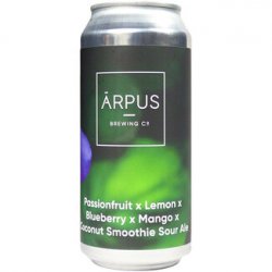 Ārpus Brewing Co. Passionfruit X Lemon X Blueberry X Mango X Coconut Smoothie Sour Ale