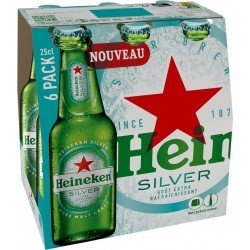 BiÃre blonde Heineken Silver 6x25cl (pack de 6) - Selfdrinks